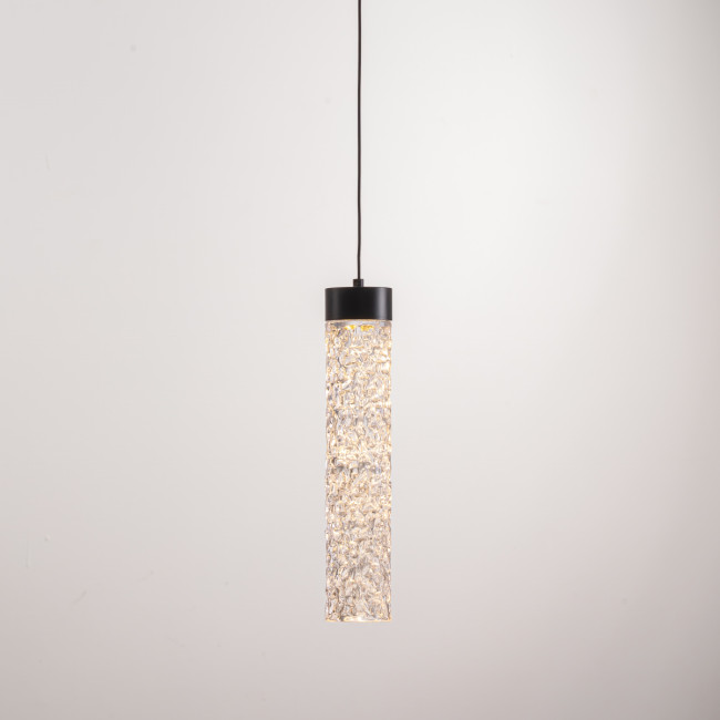 Подвесной светильник MD24030028-1A matt black/clear Подвесной светильник MD24030028-1A matt black/clear