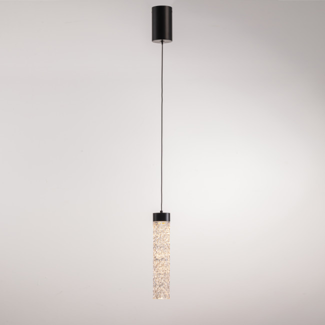 Подвесной светильник MD24030028-1A matt black/clear Подвесной светильник MD24030028-1A matt black/clear