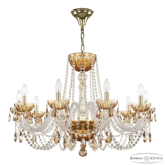 Подвесная люстра Bohemia Ivele Crystal 5402/10/300 G Amber/M-1H K721 Подвесная люстра Bohemia Ivele Crystal 5402/10/300 G Amber/M-1H K721
