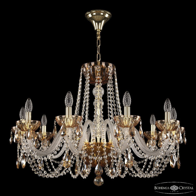 Подвесная люстра Bohemia Ivele Crystal 5402/10/300 G Amber/M-1H K721 Подвесная люстра Bohemia Ivele Crystal 5402/10/300 G Amber/M-1H K721