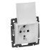 Розетка 2К+3 Legrand Valena 16A 250V с/з с крышкой винтовой зажим белый 774422 Розетка 2К+3 Legrand Valena 16A 250V с/з с крышкой винтовой зажим белый 774422