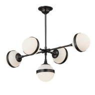 Люстра на штанге Delight Collection Peggy 9252P/5L black