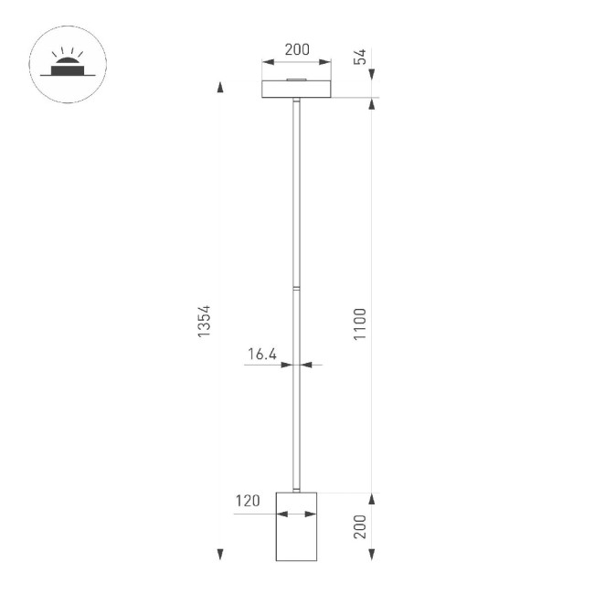 Торшер Arlight SP-SAMSARA-FLOOR-16W Warm3000 (BK, 110 deg, 230V) 052014 Торшер Arlight SP-SAMSARA-FLOOR-16W Warm3000 (BK, 110 deg, 230V) 052014