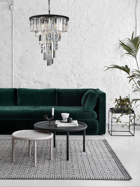 Подвесная люстра Delight Collection Helix KR0262P-10 black/clear Подвесная люстра Delight Collection Helix KR0262P-10 black/clear