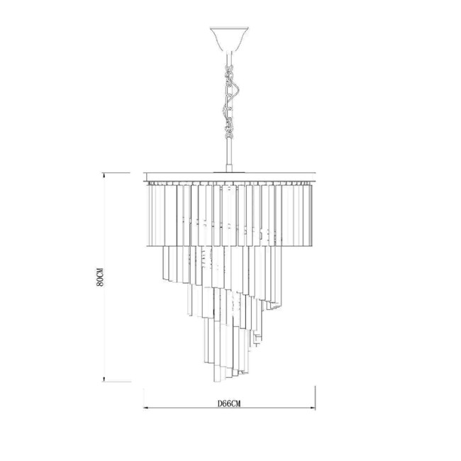 Подвесная люстра Delight Collection Helix KR0262P-10 black/clear Подвесная люстра Delight Collection Helix KR0262P-10 black/clear