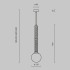Подвесной светильник Maytoni Teatro MOD287PL-01BS1
