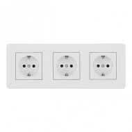 Розетка тройная (трехпостовая) с/з и шторками Arte Milano SET16-3-40-1x3 white Розетка тройная (трехпостовая) с/з и шторками Arte Milano SET16-3-40-1x3 white