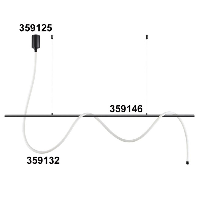 Светодиодный гибкий неон Novotech Ramo 170-265В 38Вт 3000K 3м IP20 359132