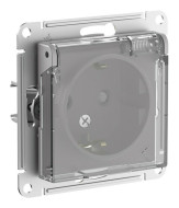 Розетка с/з со шторками с прозрач. крышк, 16А,IP44, мех Systeme Electric AtlasDesign Aqua Алюминий ATN440346 Розетка с/з со шторками с прозрач. крышк, 16А,IP44, мех Systeme Electric AtlasDesign Aqua Алюминий ATN440346