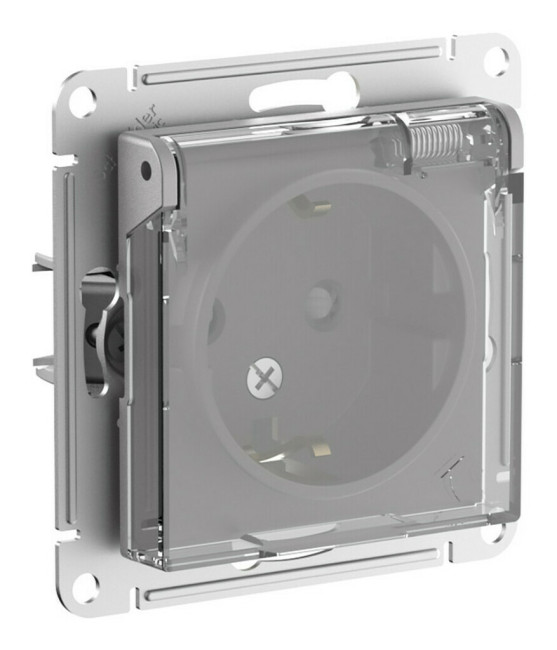 Розетка с/з со шторками с прозрач. крышк, 16А,IP44, мех Systeme Electric AtlasDesign Aqua Алюминий ATN440346 Розетка с/з со шторками с прозрач. крышк, 16А,IP44, мех Systeme Electric AtlasDesign Aqua Алюминий ATN440346