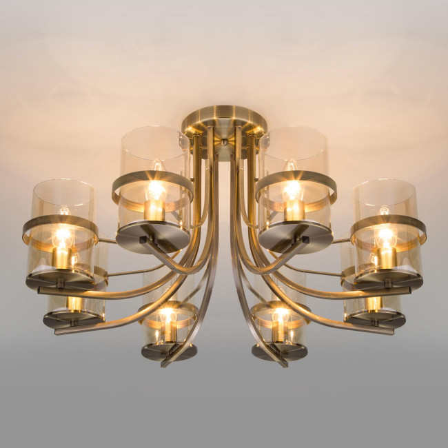 Потолочная люстра Eurosvet Coppa 60085/8 античная бронза