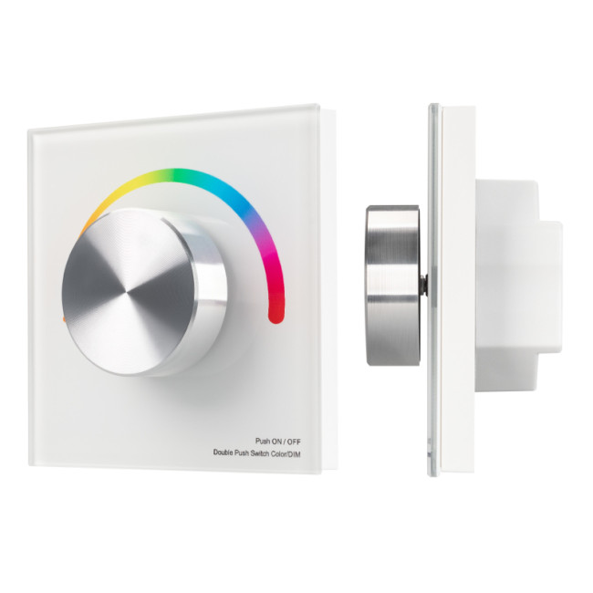 Панель Arlight Smart-P5-RGB-G-IN White (3V, Rotary, 2.4G) 033756 Панель Arlight Smart-P5-RGB-G-IN White (3V, Rotary, 2.4G) 033756