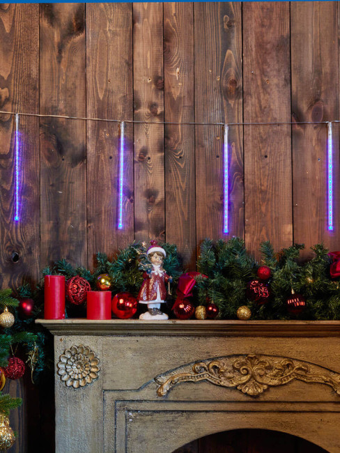 Уличная светодиодная гирлянда (11120) Uniel занавес 220V синий ULD-E2403-144/DTK BLUE IP44 METEOR Уличная светодиодная гирлянда (11120) Uniel занавес 220V синий ULD-E2403-144/DTK BLUE IP44 METEOR