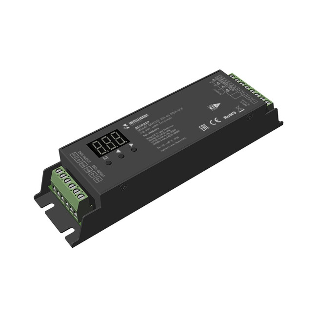 Декодер Arlight SMART-DMX512-304-83-RDM-SUF Black (12-48V, 4x8A, Terminal) (IARL, IP20 Металл) 026562(1) Декодер Arlight SMART-DMX512-304-83-RDM-SUF Black (12-48V, 4x8A, Terminal) (IARL, IP20 Металл) 026562(1)