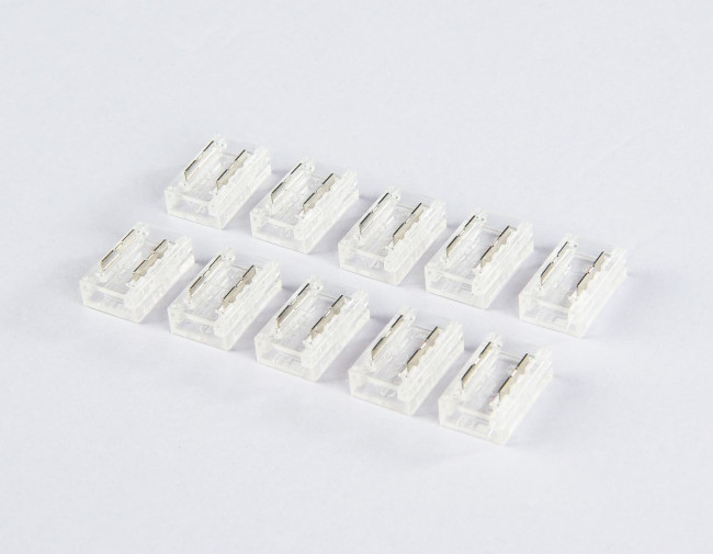 Соединитель прямой для светодиодной ленты COB 8mm 12/24V (2 конт.) GS6351 (10шт) Ambrella Light Illumination GS6351 Соединитель прямой для светодиодной ленты COB 8mm 12/24V (2 конт.) GS6351 (10шт) Ambrella Light Illumination GS6351