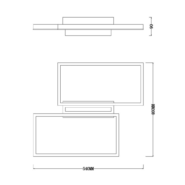 Потолочный светильник Escada Scales 10209/2LED Black