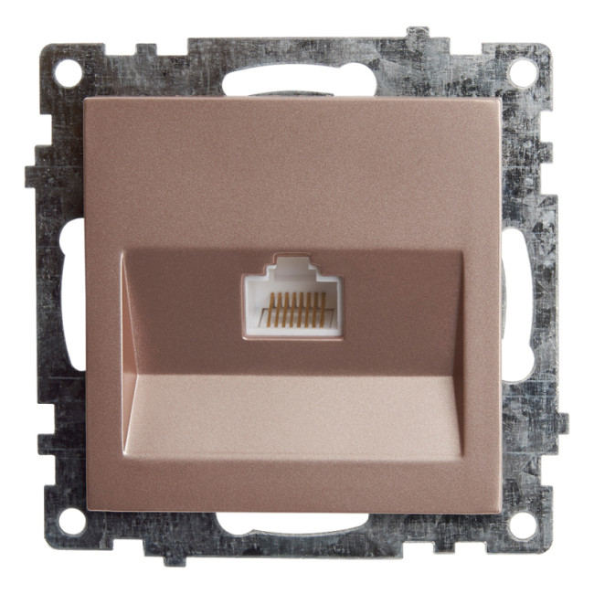 Розетка компьютерная 1-местная Stekker Катрин 39599 Розетка компьютерная 1-местная Stekker Катрин 39599