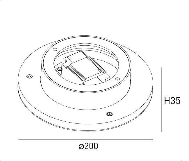 Настенный светильник Designled ML-R200-WH-WW 016547