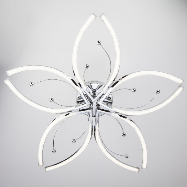 Потолочная люстра Eurosvet Fiona 90056/5 хром Потолочная люстра Eurosvet Fiona 90056/5 хром