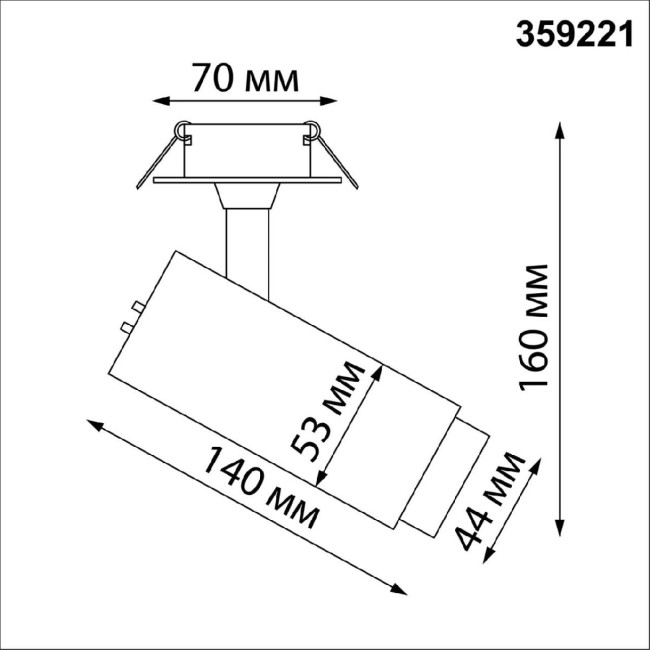 Встраиваемый спот Novotech Nail 359221 Встраиваемый спот Novotech Nail 359221