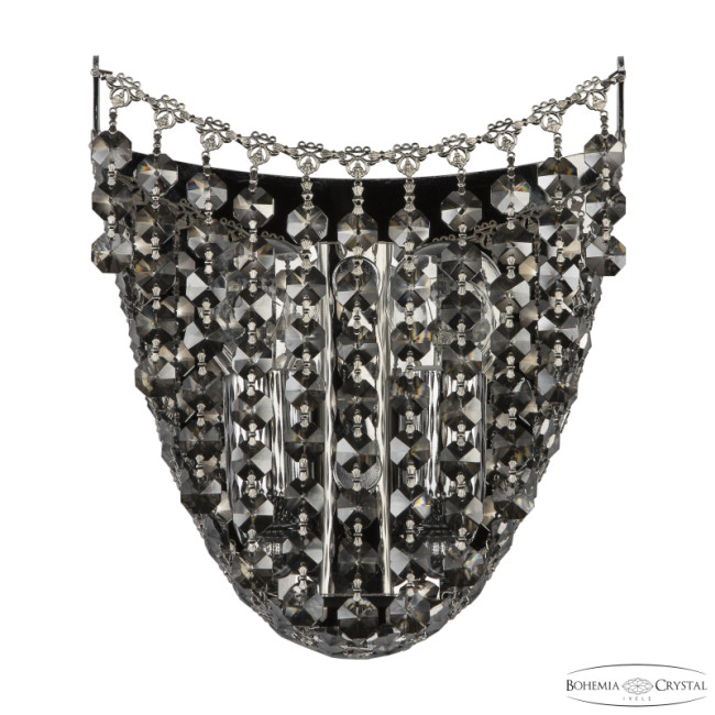Настенный светильник Bohemia Ivele Crystal 77081B/19 Ni R781 Настенный светильник Bohemia Ivele Crystal 77081B/19 Ni R781