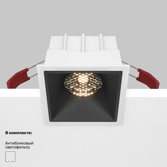 Встраиваемый светильник Maytoni Technical Alfa LED DL043-01-15W3K-SQ-WB Встраиваемый светильник Maytoni Technical Alfa LED DL043-01-15W3K-SQ-WB