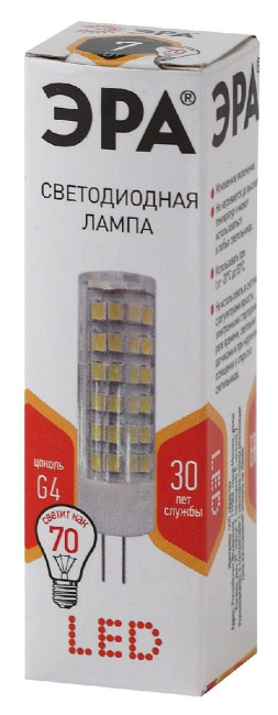 Лампа светодиодная Эра G4 7W 2700K LED JC-7W-220V-CER-827-G4 Б0027859 Лампа светодиодная Эра G4 7W 2700K LED JC-7W-220V-CER-827-G4 Б0027859