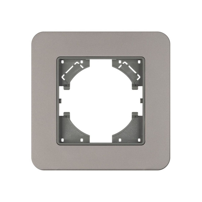 Рамка алюминиевая на 1 пост Arlight FRM-AKIRY-SFAL-1-SR 049684