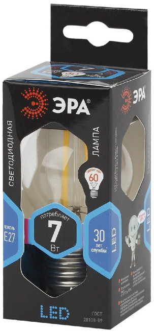 Лампа светодиодная Эра E27 7W 4000K F-LED P45-7W-840-E27 Б0027949