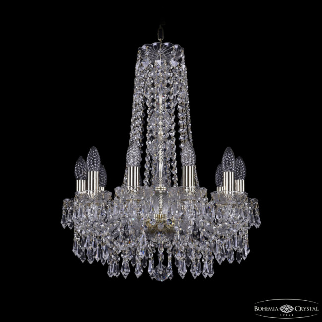 Подвесная люстра Bohemia Ivele Crystal 1403/10/160/h-61 G Подвесная люстра Bohemia Ivele Crystal 1403/10/160/h-61 G