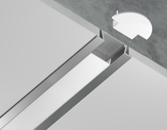 Алюминиевый встраиваемый профиль Ambrella Light Alum Profile GP1001AL