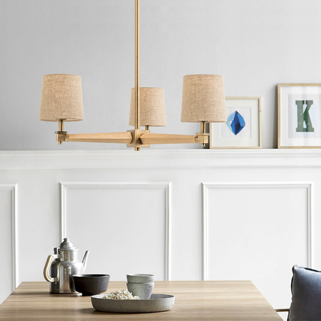 Люстра на штанге ImperiumLoft Stavra Jorgenson Beige/Light Wood 203577-26 Люстра на штанге ImperiumLoft Stavra Jorgenson Beige/Light Wood 203577-26