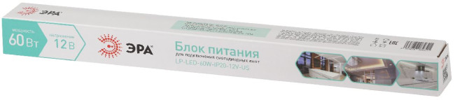 Блок питания Эра 60Вт DC12В 5A IP20 LP-LED-60W-IP20-12V-US Б0061153 Блок питания Эра 60Вт DC12В 5A IP20 LP-LED-60W-IP20-12V-US Б0061153