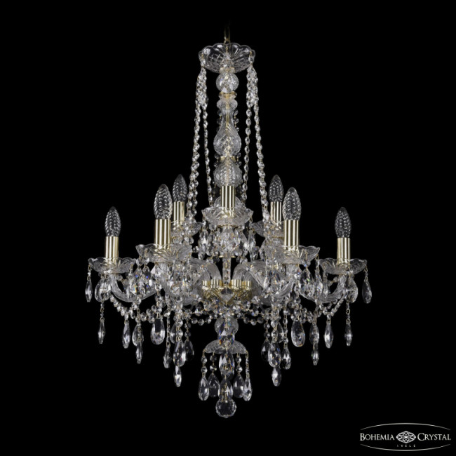 Подвесная люстра Bohemia Ivele Crystal 1415/6+3/200/h-77 G