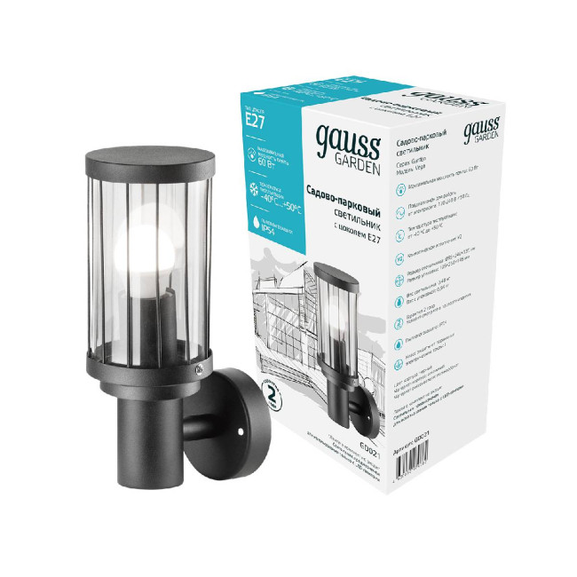 Уличный настенный светильник Gauss Vega GD021 Уличный настенный светильник Gauss Vega GD021