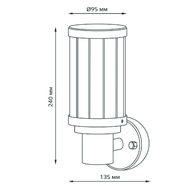 Уличный настенный светильник Gauss Vega GD021 Уличный настенный светильник Gauss Vega GD021