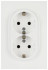 Розетка ЭРА Arktik 16-2104-01 двойная с заземлением 2X2P+E Schuko 16А-250В белый Б0070444