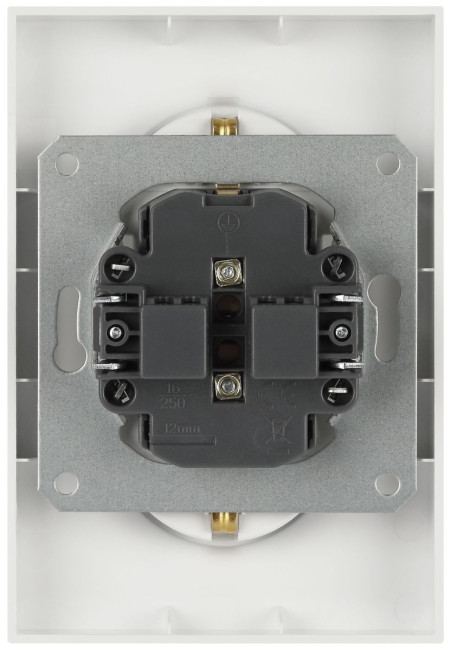 Розетка ЭРА Arktik 16-2104-01 двойная с заземлением 2X2P+E Schuko 16А-250В белый Б0070444