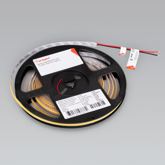 Светодиодная лента Arlight COB-X544-8mm 24V White6000 (11 W/m, IP20, 5m, FreeCut) 043412(1) Светодиодная лента Arlight COB-X544-8mm 24V White6000 (11 W/m, IP20, 5m, FreeCut) 043412(1)