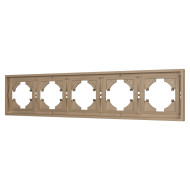Рамка пластиковая на 5 постов Arlight FRM-TENDO-PL-5-GD 053854