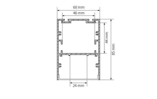 Профиль Arlight ARH-LINE-6085-2000 ANOD 018508 Профиль Arlight ARH-LINE-6085-2000 ANOD 018508