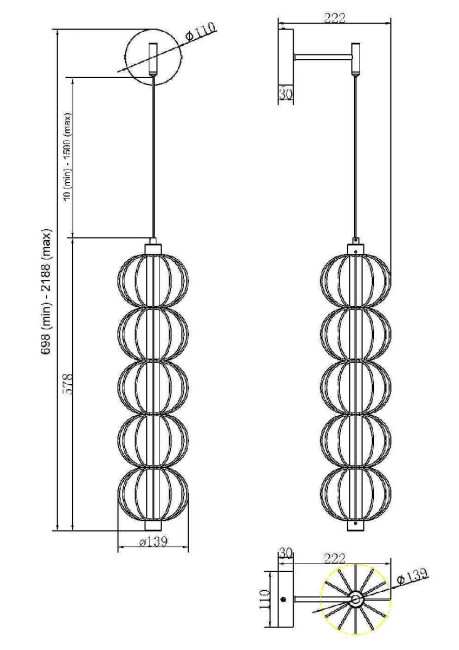 Бра Maytoni Golden Cage MOD216WL-L10G3K Бра Maytoni Golden Cage MOD216WL-L10G3K