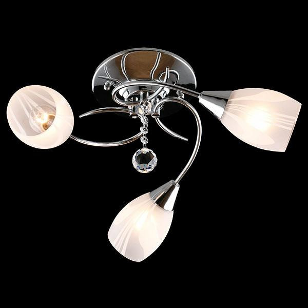 Потолочная люстра Eurosvet Вирджиния 30100/3 хром Потолочная люстра Eurosvet Вирджиния 30100/3 хром