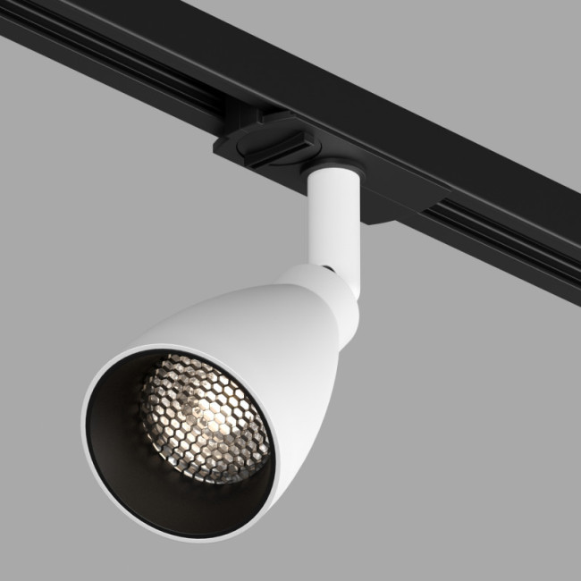 Трековый однофазный светильник Denkirs Bell DK6050-BW+BK