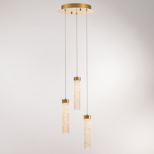 Подвесной светильник MD24030028-3A brass/clear Подвесной светильник MD24030028-3A brass/clear