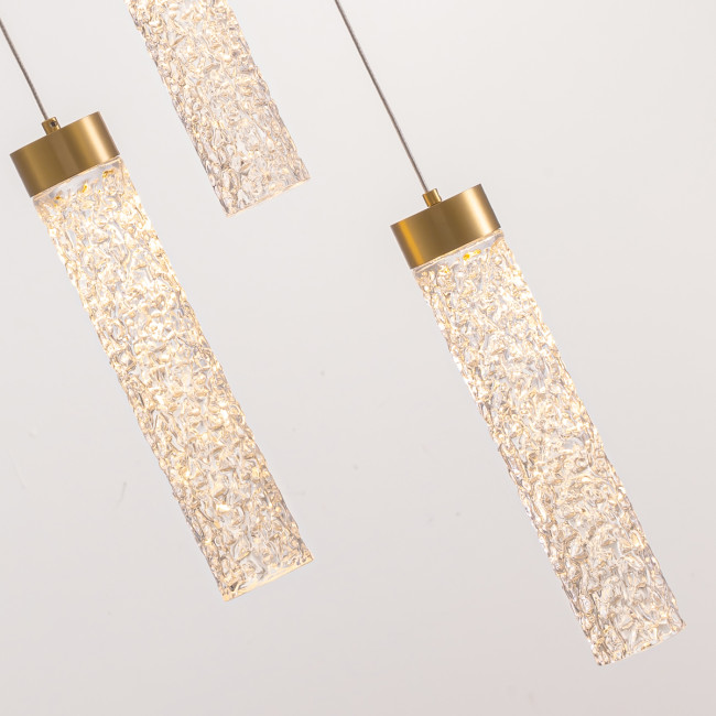Подвесной светильник MD24030028-3A brass/clear Подвесной светильник MD24030028-3A brass/clear