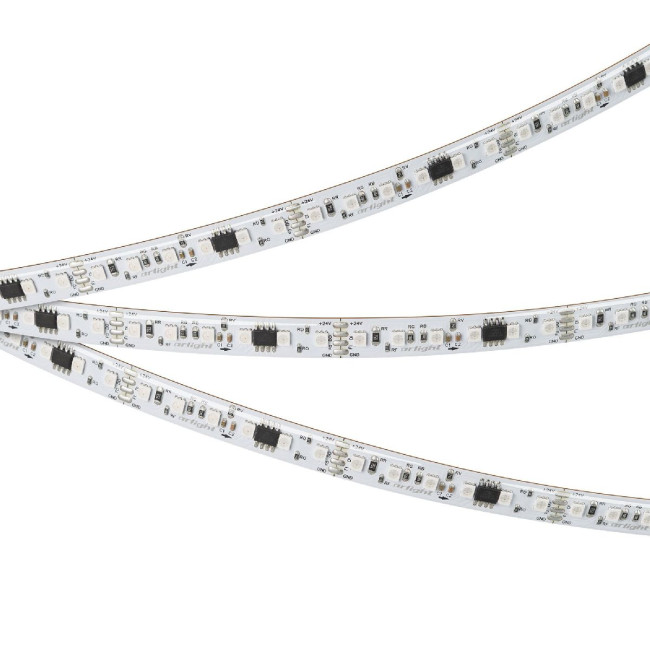 Светодиодная герметичная лента Arlight SPI-SE-A120-10mm 24V RGB-PX6-BPT (23 W/m, IP65, 2835, 5m) 049451
