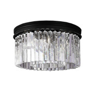 Потолочная люстра Delight Collection 1920s Odeon KR0387C-6B/P black/clear Потолочная люстра Delight Collection 1920s Odeon KR0387C-6B/P black/clear