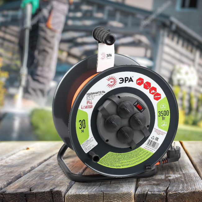 Удлинитель силовой Эра RMx-4es-3x1.5-30m-IP44 Б0046850 Удлинитель силовой Эра RMx-4es-3x1.5-30m-IP44 Б0046850