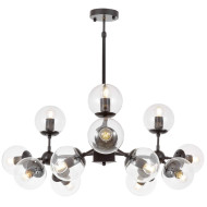 Люстра на штанге Lumina Deco Zodiak LDP 160-12 BK+PR